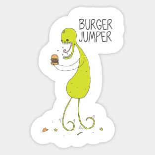 Burger Jumper Sticker